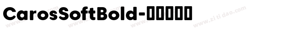 CarosSoftBold字体转换