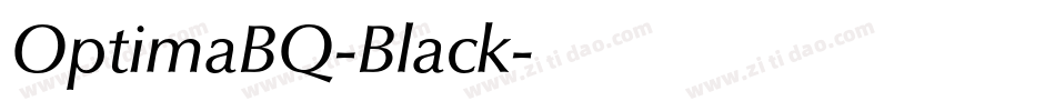 OptimaBQ-Black字体转换