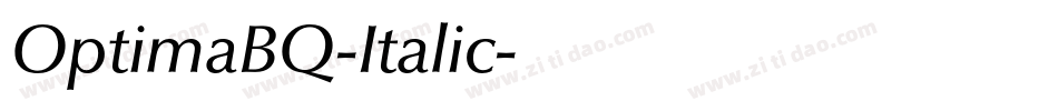 OptimaBQ-Italic字体转换