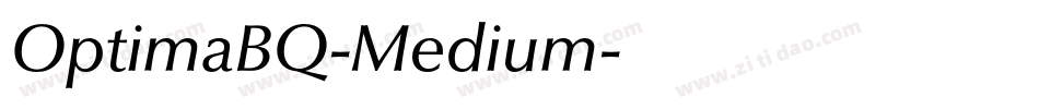 OptimaBQ-Medium字体转换