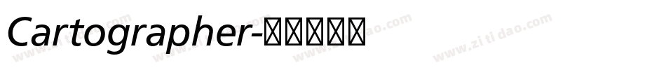 Cartographer字体转换 Cartographer字体转换