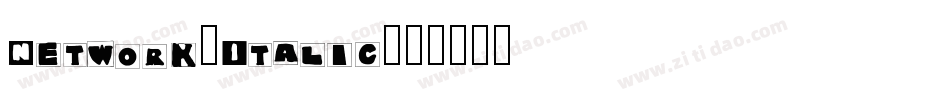 Network-Italic字体转换