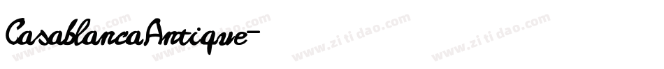 CasablancaAntique字体转换
