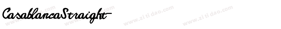 CasablancaStraight字体转换