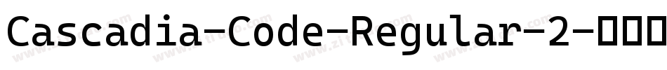 Cascadia-Code-Regular-2字体转换
