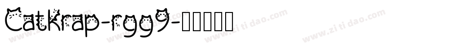 CatKrap-rgg9字体转换
