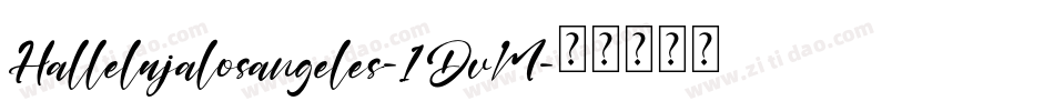 Hallelujalosangeles-1DvM字体转换