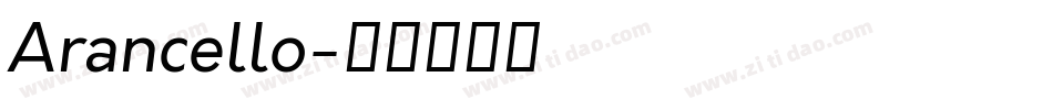 Arancello字体转换