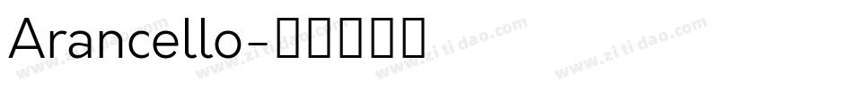 Arancello字体转换