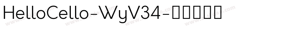 HelloCello-WyV34字体转换