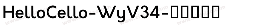 HelloCello-WyV34字体转换