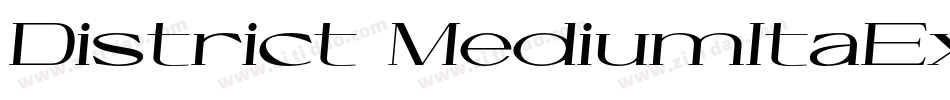 District-MediumItaExp字体转换