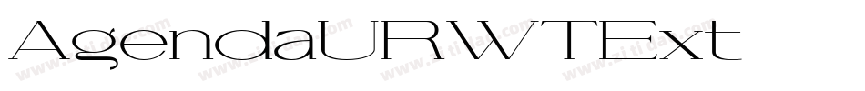 AgendaURWTExt字体转换