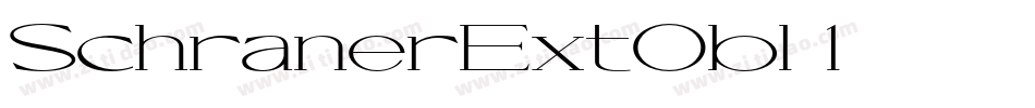 SchranerExtObl-1字体转换