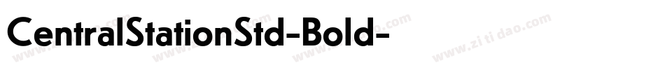 CentralStationStd-Bold字体转换