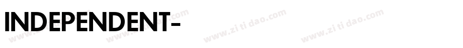 INDEPENDENT字体转换