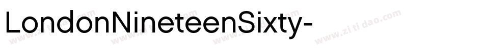 LondonNineteenSixty字体转换