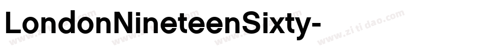LondonNineteenSixty字体转换