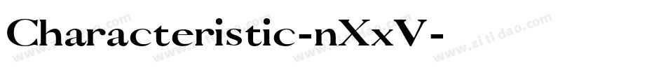 Characteristic-nXxV字体转换