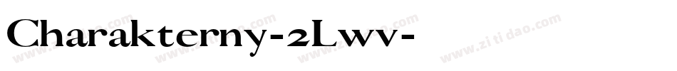 Charakterny-2Lwv字体转换