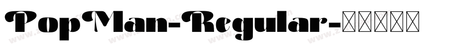 PopMan-Regular字体转换