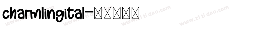 charmlingital字体转换