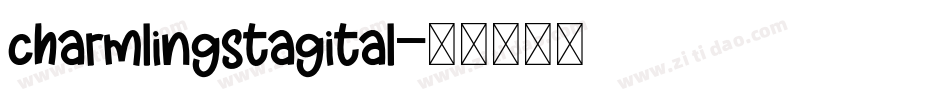 charmlingstagital字体转换