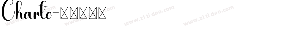 Charte字体转换