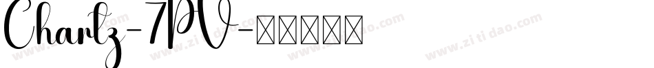 Chartz-7PV字体转换