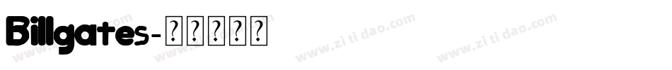Billgates字体转换