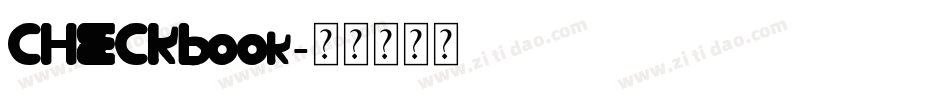 CHECKbook字体转换