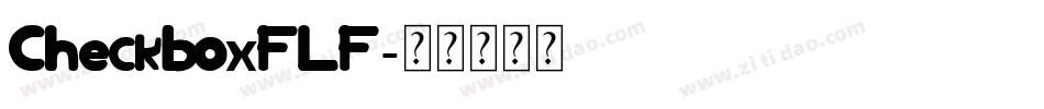 CheckboxFLF字体转换