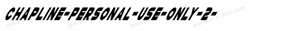 Chapline-personal-use-only-2字体转换