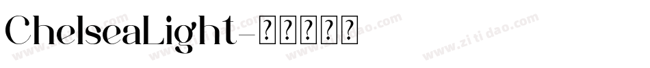 ChelseaLight字体转换