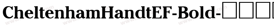 CheltenhamHandtEF-Bold字体转换