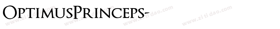 OptimusPrinceps字体转换