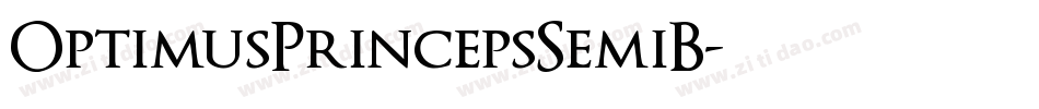 OptimusPrincepsSemiB字体转换