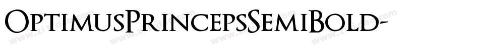 OptimusPrincepsSemiBold字体转换