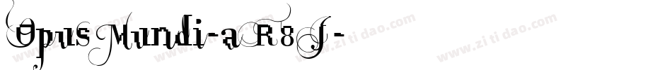 OpusMundi-aR8J字体转换