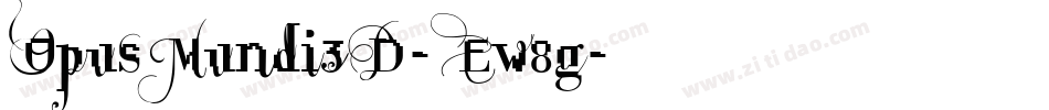OpusMundi3D-Ew8g字体转换