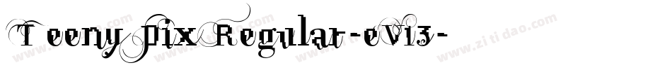 TeenyPixRegular-eV13字体转换