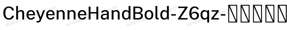 CheyenneHandBold-Z6qz字体转换