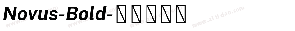 Novus-Bold字体转换