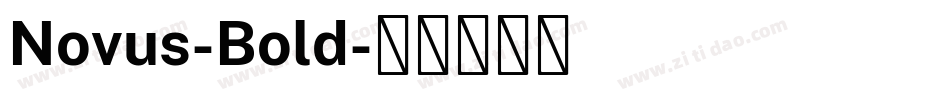 Novus-Bold字体转换