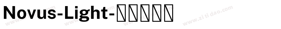 Novus-Light字体转换