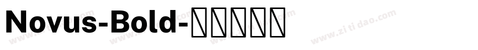 Novus-Bold字体转换