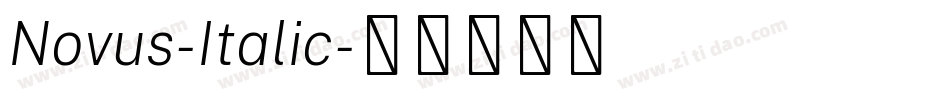 Novus-Italic字体转换