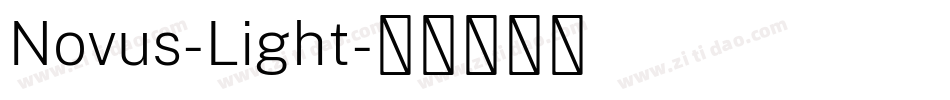 Novus-Light字体转换