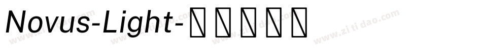 Novus-Light字体转换