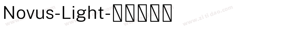 Novus-Light字体转换